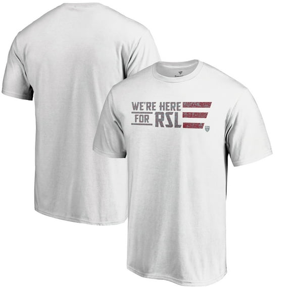 Men's White Real Salt Lake Americana Patriotic Club T-Shirt