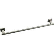QT Home Decor Premium Modern Single Towel Bar Rack w/Square Base (24 Inches)- Brushed Finish, Made from Stainless Steel, Water and Rust Proof, Wall Mounted, Easy to Install
