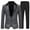 Silver*, variant on RUTAYY Men's Outfits Sequins Tuxedo Party Dance Wedding One Button Long Sleeve Jacket and Pants Trendy Classic Sets