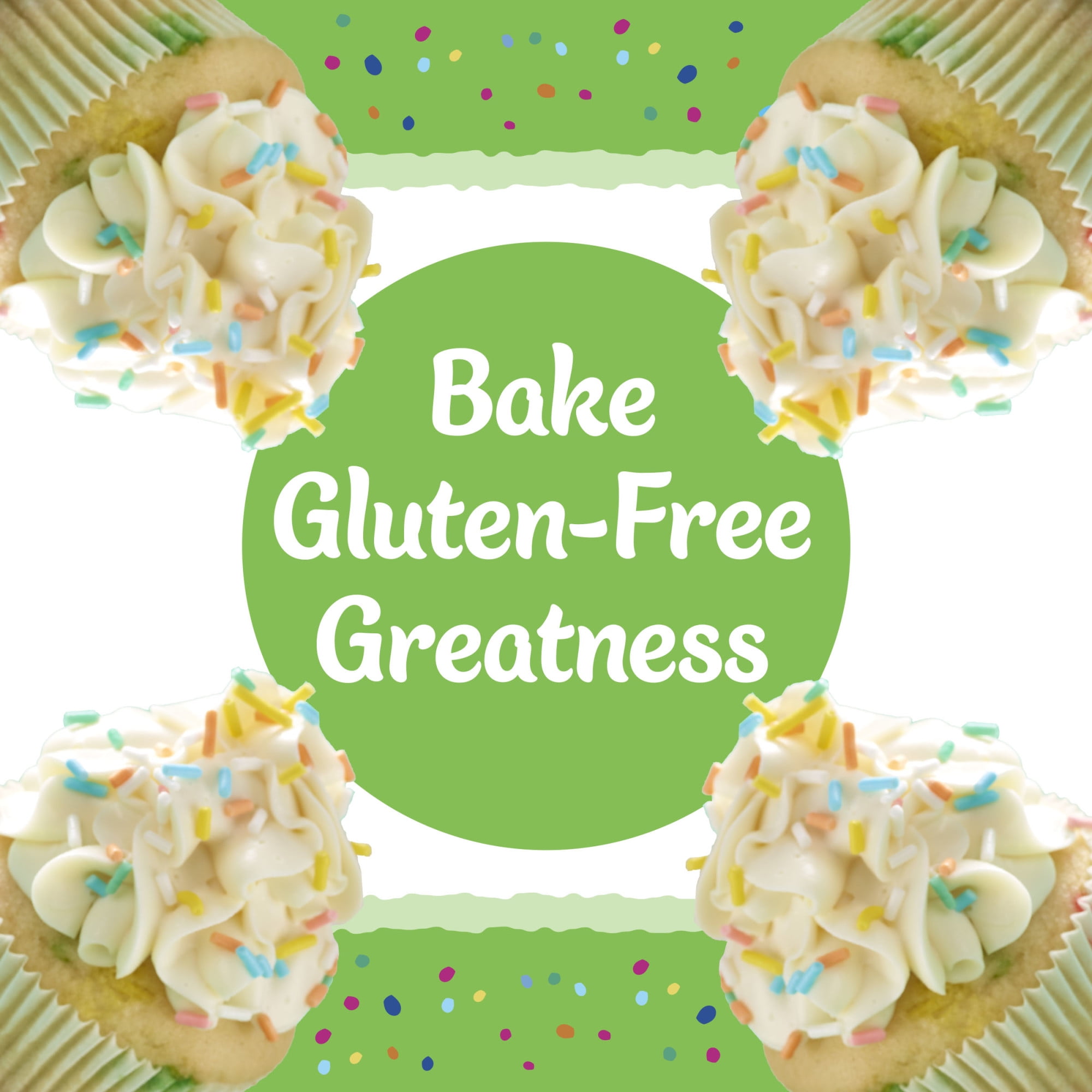 (3 pack) Pillsbury Gluten Free Funfetti Cake Mix with Candy Bits, 17 oz Box