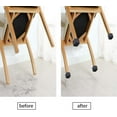 thumbnail image 3 of Protector de patas de silla cuadrado, 12 unidades, 49-53 mm, protector de patas de mesa y silla, PVC, tapas cuadradas con fieltro, protector de patas de silla cuadrado negro para patas de silla, patas, 3 of 5