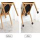 thumbnail image 3 of 24 protectores cuadrados para patas de sillas, protectores de patas para mesas y sillas, PVC, tapas cuadradas con fieltro, cuadrados negros, protectores para patas de sillas, patas de mesa, patas de s, 3 of 5
