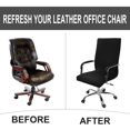 thumbnail image 5 of PiccoCasa Stretchy Office Chair Slipcover Swivel Computer Chair Cover, Black Large, 5 of 6