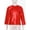Red, variant on iiniim Girls Long Sleeve T-Shirt Shiny Metallic Dance Performance Tee Holographic Party Tops Dancewear Red 9-10