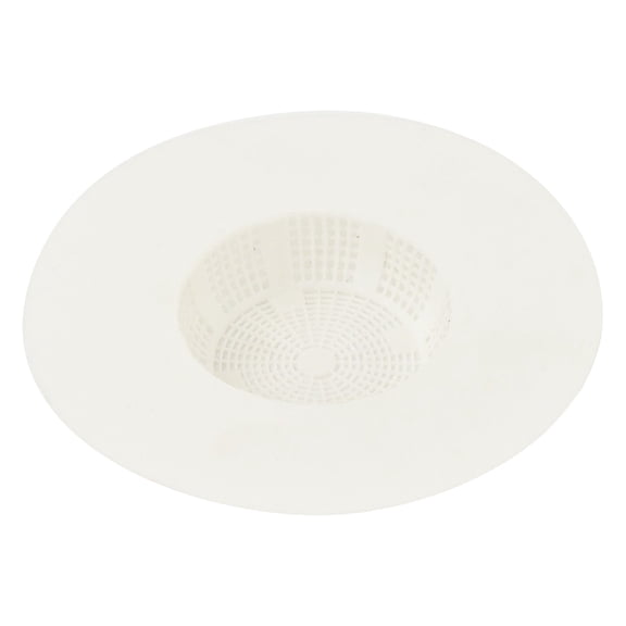 BallsFHK Self Sealing Flexible Universal Rubber Hair Catcher White For Under 5 Inches