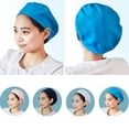 thumbnail image 4 of UNTERING Women Men Dustproof Breathable Kitchen Hat Elastic Cotton Factory Work Protective Hair Cover for Workshop, 4 of 6