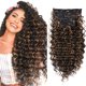 thumbnail image 1 of Extensión de cabello con clip de onda profunda, sensación de cabello humano, postizo de trama doble, sintético para mujeres, pinzas de extensión de cabello ombré gruesas, aspecto natural, 24 pulgadas, 1 of 1
