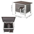 thumbnail image 5 of KFFKFF Weather-Resistant Outdoor Cat Home, Multi-Cat Sanctuary, Wooden Construction with Comprehensive Foam Insulation, Hinged Roof, PVC Entryways, Dimensions: 24"L x 20"W x 21"H, 5 of 9