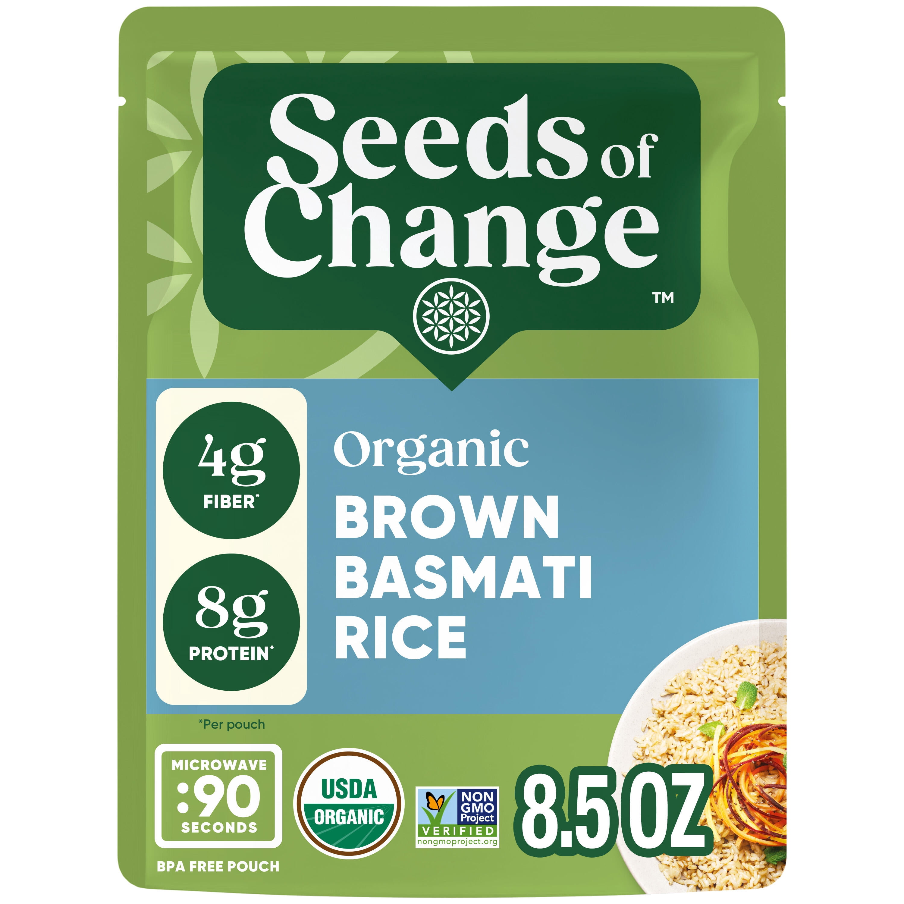 Seeds Of Change Organic Quinoa Brown Rice With Garlic, Ready In 90