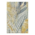 thumbnail image 2 of Unique Loom Outdoor Botanical Collection Area Rug - Winnow (2' x 3' 1" Rectangle Gray Ivory Yellow), 2 of 11