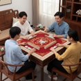 thumbnail image 6 of Slccxzc Mahjong Mat, Anti Slip and Noise Reduction Mahjong Table Cover Portable Game Mat for Mahjong, Poker, Card, Board & Tile Games, 6 of 7