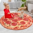 thumbnail image 1 of Pizza Pattern Carpet, Lovely Baby  Playmat Round Soft 5.2ft  For Kindergarten For Kid Toddlers, 1 of 8