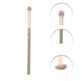 thumbnail image 3 of Unique Bargains 1 Pc Durable Nose Shadow Brush Light Coffee Color Nylon Hair Aluminum Tube Plastic Handle, 3 of 5