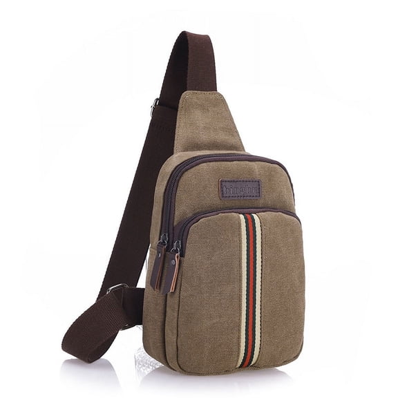Factory direct leisure sports men Satchel Bag chest Korean outdoor canvas Metrosexual bag Bag Satchel,Black