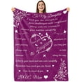 thumbnail image 1 of LHSHID Daughter Blanket Daughter Blankets from Mom Dad Birthday for Daughter I Love You Daughter Presents to My Daughter Daughter Soft Bed Flannel Letter Throw Blanket 30"x40", 1 of 7