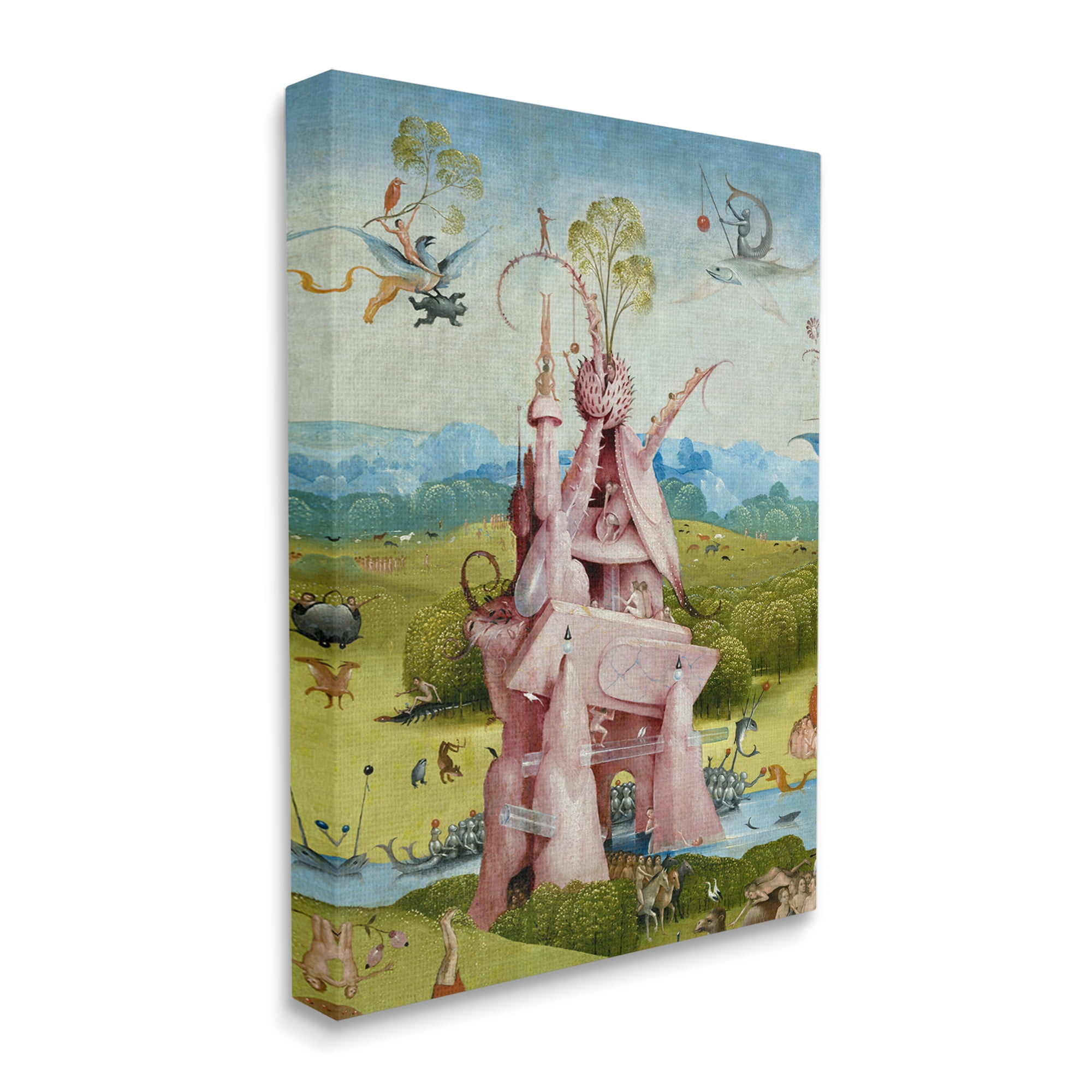 Stupell Industries Garden of Earthly Delights Left Panel Detail Hieronymus Bosch Painting Painting Gallery Wrapped Canvas Print Wall Art, Design by one1000paintings