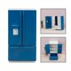 thumbnail image 5 of Muebles en miniatura para , modelo 1/12, accesorios de decoración para , juego Azul Zulema Frigorífico casa de muñecas, 5 of 8