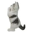 thumbnail image 4 of Realistic Begging Feline Shorthair Calico Cat Kitten Figurine With Glass Eyes, 4 of 9
