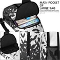 thumbnail image 4 of Sling Backpack,Halloween Bat Swarm Pattern Crossbody Bag with Water Bottle Holder,Waterproof Sling Bag for Men/Women with Chest Phone Holder for Hiking,Travel, 4 of 6