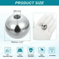 thumbnail image 2 of Uxcell Bouton Boule Écrous, Acier Inoxydable Rond Solide Trou Aveugle Capuchon de Vis Décoratif Poignée de Machinerie Matériel M6x22mm 1, 2 of 7