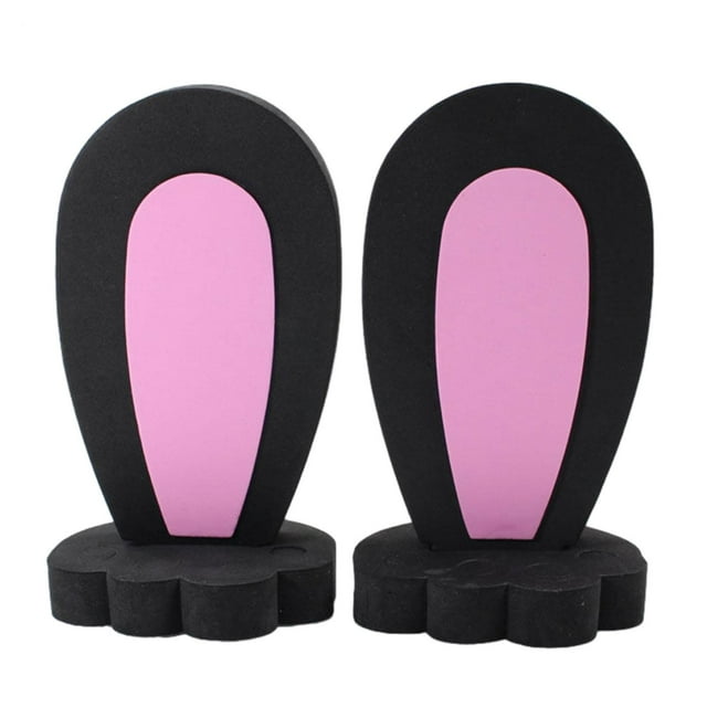 2 piezas de calcomanías protectoras para decoración de techo de coche con orejas de dibujos animados creativas para exterior de coche 12cmx22cm