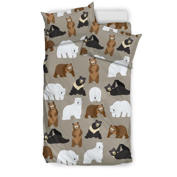 Juego de cama Be03 con estampado de osos