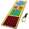 thumbnail image 2 of Melissa & Doug 4-in-1 Game Rug (78.5 X 26.5 inches) - 4 Board Games, 36 Game Pieces, 2 of 3