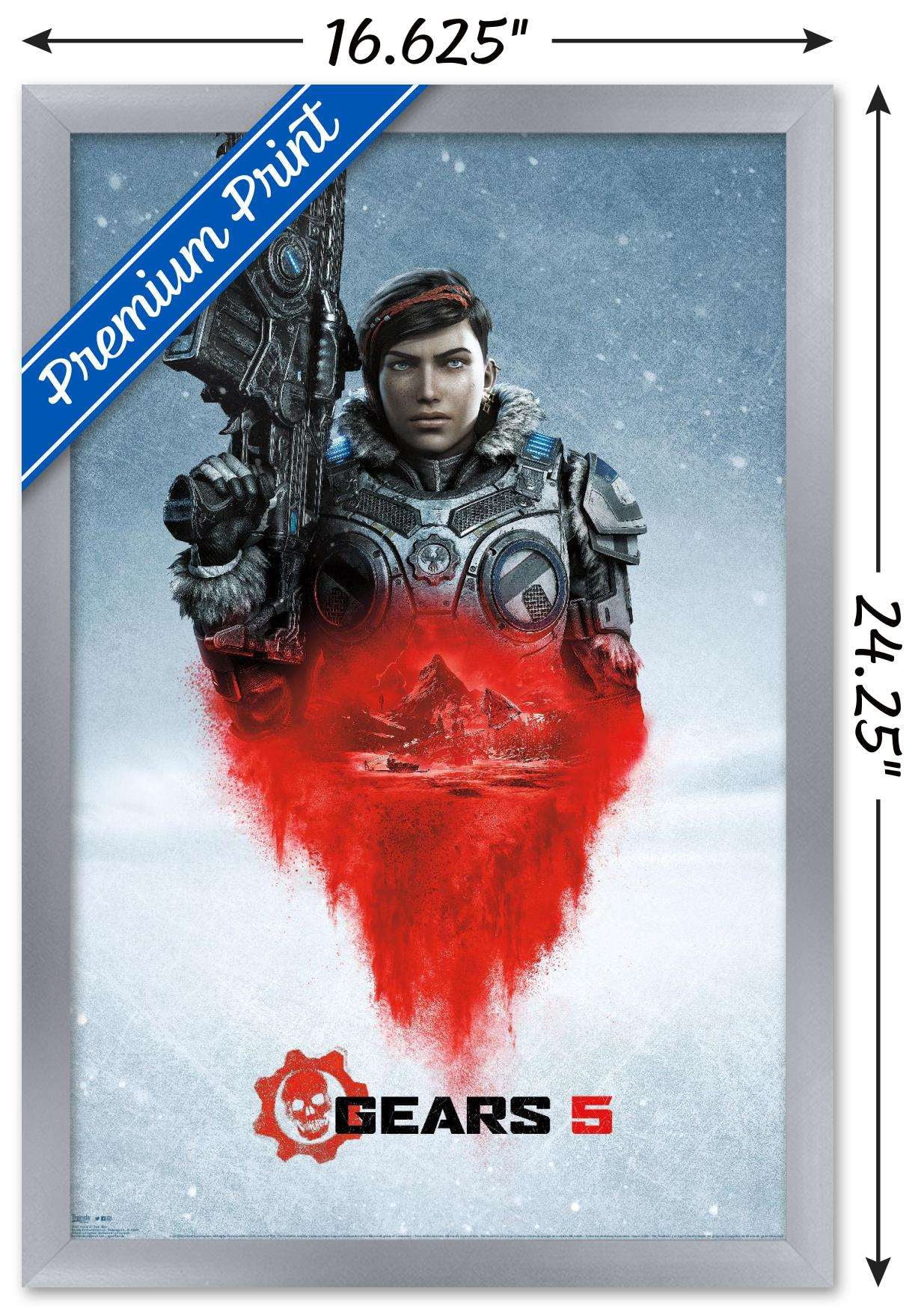 Gears 5 - Kait Diaz Wall Poster, 14.725" x 22.375", Framed