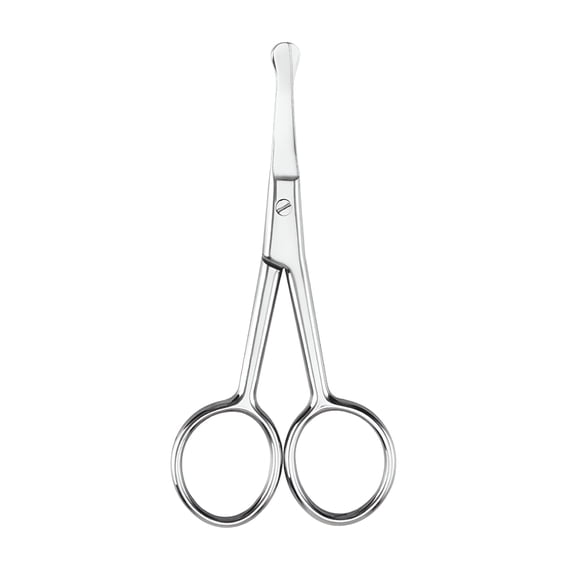 FACEGA Rounded Tip Scissors | Multipurpose-Best for Nose & Eyebrows & Ear & Beard & Mustache 3Pcs