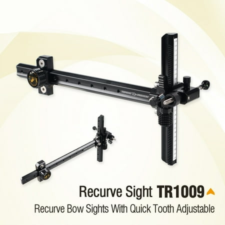 TOPOINT TR1009 Recurve Bow Sight Archery Competitive Aluminium 6061-T6 Machined Fast Adjustable Target Practice