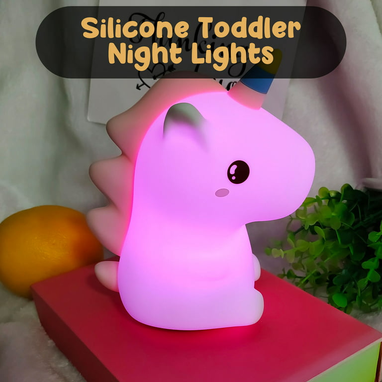 Lumipets Unicorn, Night Light, Silicone Squishy Nursery Animal Light for  Baby, Toddler, Girls and Boys, Kawaii Cute Lamps for Bedroom, Kids Room