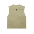 thumbnail image 5 of UVEASISHA Fishing Hiking Vests for Men Lightweight Outdoor Work Vest Big and Tall Quick Dry Cargo Vest Jacket Multi Pocket Casual Travel Jackets Khaki M, 5 of 6