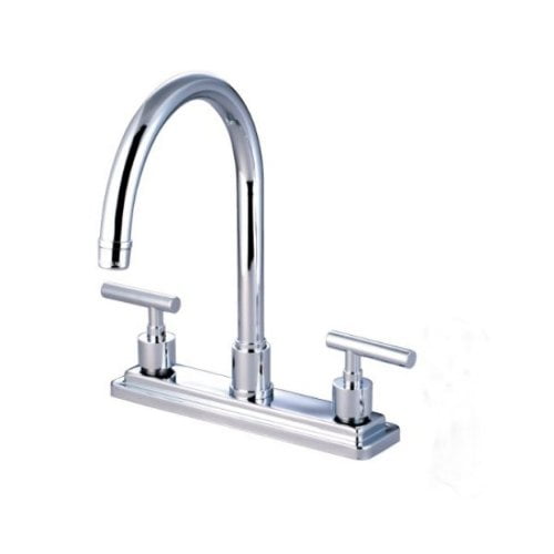 Kingston Brass Manhattan Double Handle 8" Kitchen Faucet
