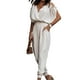 thumbnail image 5 of Pantalones informales para mujer Pelele con cuello en V ropa holgada de verano pantalones de calle para mujer FLhrweasw Nuevo, 5 of 8