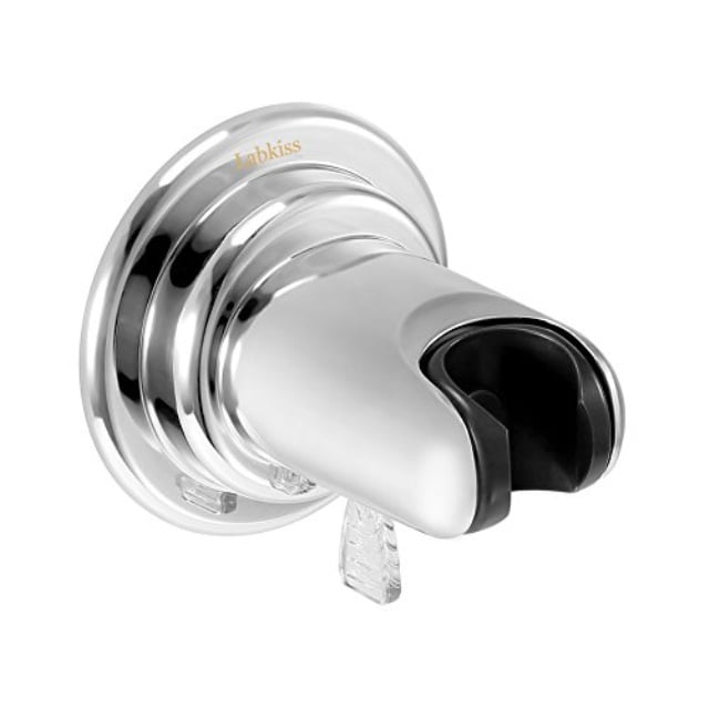 LOKODO Shower Head Handset Holder Chrome Bathroom Wall Mount Adjustable Suction Bracket
