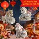 thumbnail image 1 of Adorno de caballo con pedrería – Construcción metálica resistente, diseño festivo de árbol de Navidad resistente al desvanecimiento, accesorio decorativo para llaveros, materiales seguros, una pieza, 1 of 1
