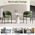 thumbnail image 3 of Noble House HORIZON 4‑Piece Modern Side Chair with Angled Legs Adjustable Feet(Green), 3 of 10