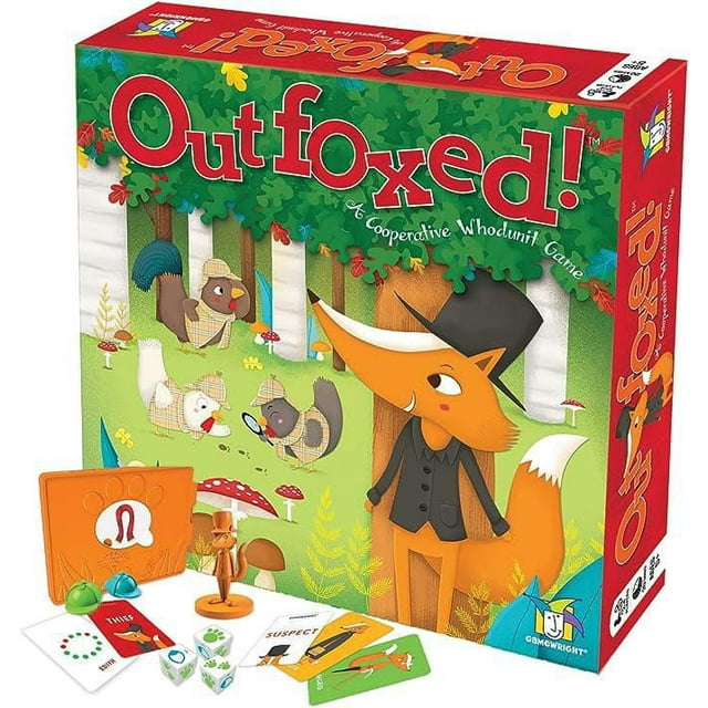 Gamewright Outfoxed! A Cooperative Whodunit Game - English Only