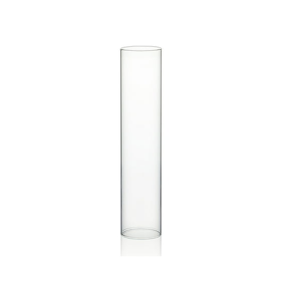 WGV Clear Hurricane Candle Shade Chimney Tube - 3" Wide x 14" Height, Good quality, Heavy Weighted Base - 1 Pc