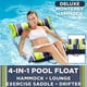 thumbnail image 1 of Cama de colchones de aire de hamaca de agua plegable inflable de piscina de fila flotante, 1 of 3