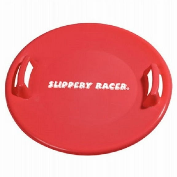 Slippery Racer SR710R 26" Heavy Duty Plastic Red Snow Sled Saucer - Quantity of 6