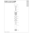 thumbnail image 3 of Kingston Brass EV8313 Coronet Brass Push Pop-Up Bathroom Sink Drain in Antique Brass, 3 of 4