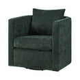 thumbnail image 6 of Comfort Pointe Sheldon Kelly Green Fabric Swivel Barrel Chair, 6 of 16