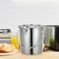 thumbnail image 5 of KAKOWELY Stainless Steel Oil Bucket Rice Bucket Milk Holder Oil Jug with Sealed Lid and Handle,8.27X"X8.27"X7.28", 5 of 5