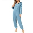 thumbnail image 5 of qolati Family Christmas Onesie Adults Christmas Pajamas Jumpsuit Xmas Ears Hoodies Rompers Flannel Matching Sleepwear Hooded Warm Loungewear, 5 of 7