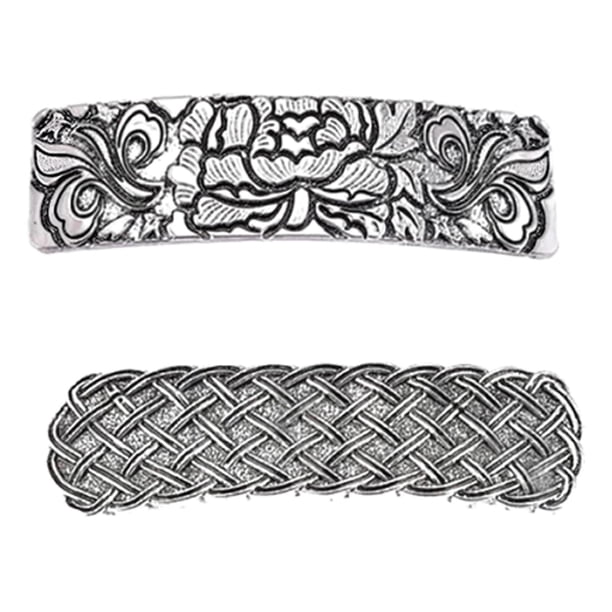 2 Piezas Pasador de cabellero Francés Accesorios para El Cabello Pinzas para El Cabello, Pasador Creativo Pasador de cabellero Joyería Pa