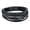 Black, variant on Mens Infinity 8 Multi-Layer Leather Bracelet,8.5" Brown Braided Bracelet for Men