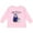 AD-Pink, variant on Happy Birthday, Mimi- Cute Penguins Boys or Girls Long Sleeve Toddler T-Shirt