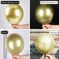 thumbnail image 2 of Metallic Gold Balloons 50 pcs 12 Inch Light Gold Balloons for Graduation Baby Shower Gender Reveal Christmas Wedding New Year Anniversaries Birthday Party Decorations Gold-G129, 2 of 12