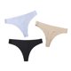 thumbnail image 1 of Paquete de 3 unidades de ropa interior sin costuras de seda helada para mujer, Tanga Sexy de tiro bajo liso, bragas íntimas deportivas para mujer, S-XL Tan Jianjun unisex, 1 of 2